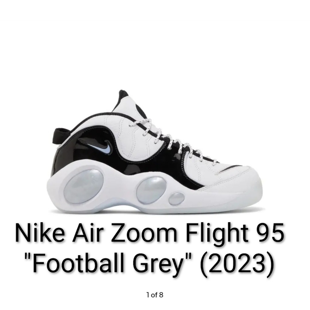 Nike Air Zoom Flight 95 "Football Grey" Mens 11.5 Brand New